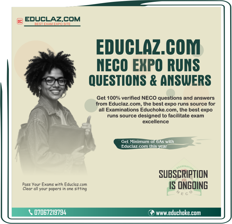 neco gce expo runz runs questions and answers (cbt)